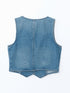 LC Waikiki V-Neck Women'S Jean Vest